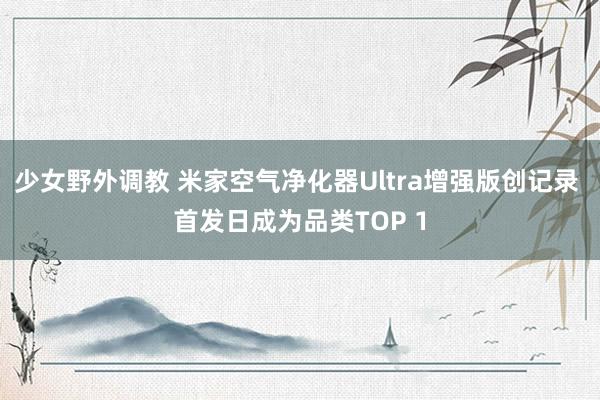 少女野外调教 米家空气净化器Ultra增强版创记录 首发日成为品类TOP 1